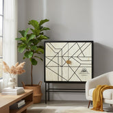 Bone Inlay Buffet Drinks Cabinet / Bar Cabinet – Abstract