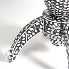 Iris Dining Table – Black Mother of Pearl Inlay