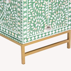 Jade Sideboard Buffet – Green Mother of Pearl Inlay