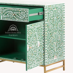 Jade Sideboard Buffet – Green Mother of Pearl Inlay