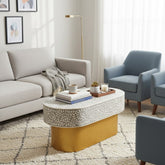 Jade Coffee Table – Grey Bone Inlay