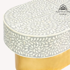 Jade Coffee Table – Grey Bone Inlay