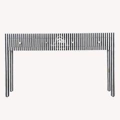 Bone Inlay 4 Drawer Hall Table / Side Table – Black Stripe