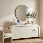 Lipari Cabinet – White Bone Inlay