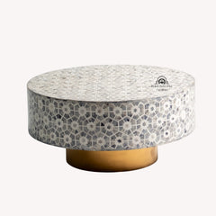 Majestic Inlay Round Coffee Table