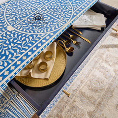 Jade Sideboard Buffet – Blue Bone Inlay