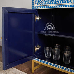 Jade Sideboard Buffet – Blue Bone Inlay