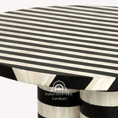 Orea Dining Table – Black Bone Inlay