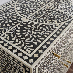 Jade Sideboard Buffet – Black Bone Inlay