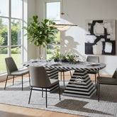Erta Dining Table – Black Bone Inlay