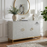 Lekh Cabinet – Grey Bone Inlay