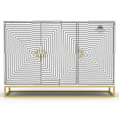 Lekh Cabinet – Grey Bone Inlay