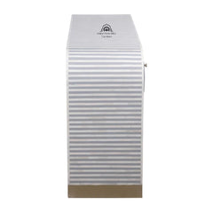 Bone Inlay Waterfall 2 Drawer Hall Table / Side Table – Grey Lines