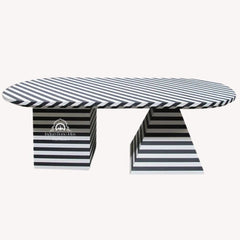 Erta Dining Table – Black Bone Inlay