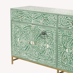 Jade Sideboard Buffet – Green Bone Inlay