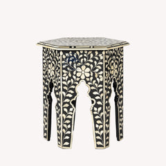 Mehtab Bagh Marble Inlay Side Table