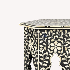 Mehtab Bagh Marble Inlay Side Table