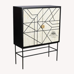 Bone Inlay Buffet Drinks Cabinet / Bar Cabinet – Abstract