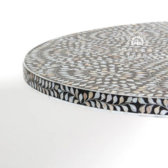 Iris Dining Table – Black Mother of Pearl Inlay