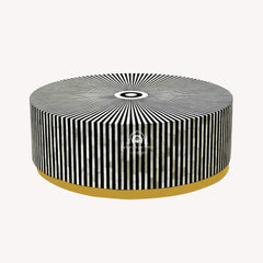 Manzil Coffee Table – Black Bone Inlay