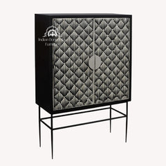 Bone Inlay Buffet Drinks Cabinet / Bar Cabinet – Diamond
