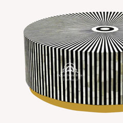 Manzil Coffee Table – Black Bone Inlay