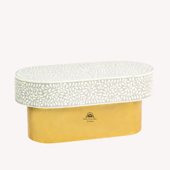 Jade Coffee Table – Grey Bone Inlay