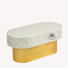 Jade Coffee Table – Grey Bone Inlay