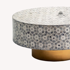 Majestic Inlay Round Coffee Table