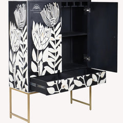 Bone Inlay Buffet Drinks Cabinet / Bar Cabinet