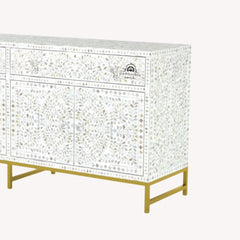 Jade Sideboard Buffet – White Mother of Pearl Inlay