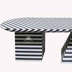 Erta Dining Table – Black Bone Inlay