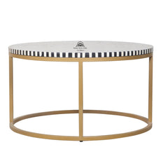 Bone Inlay Coffee Table – Zebra